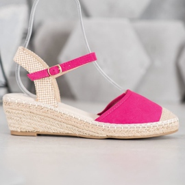Best Shoes Espadrilles rosa sandaler 2