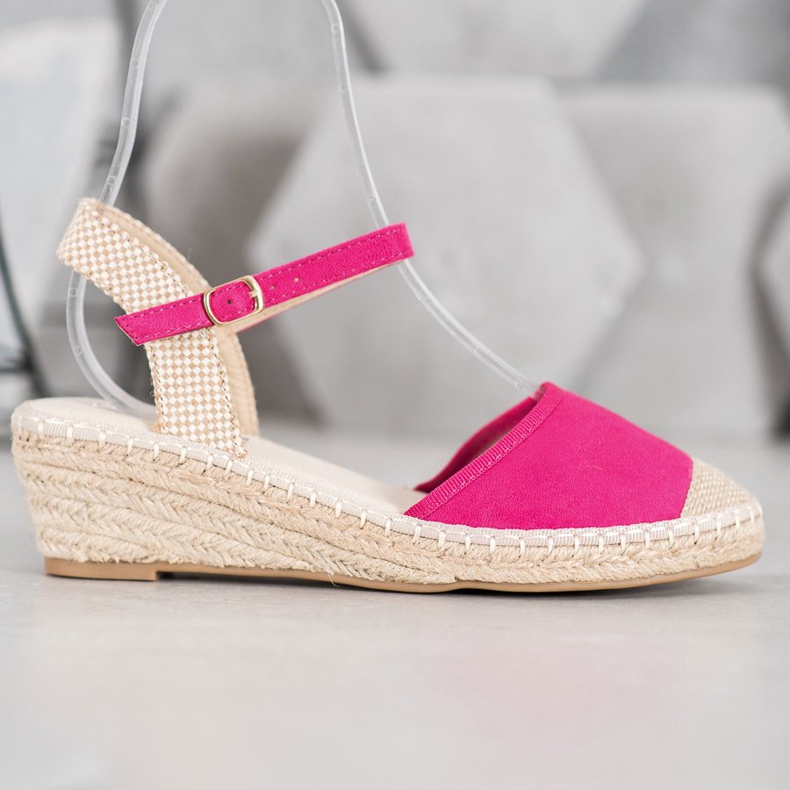 Best Shoes Espadrilles rosa sandaler 2