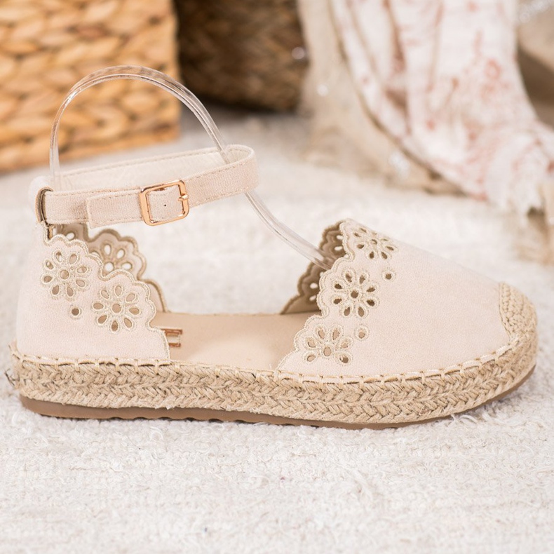 Seastar Espadriller med öppet mönster brun 2