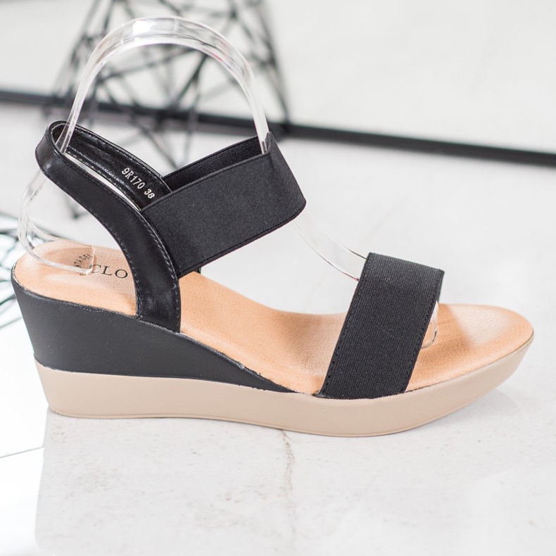 Clowse Lätta slip-on sandaler svart 2