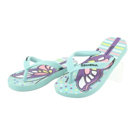 Flip-flops fjäril Ipanema Temas KIDS 82773 purpur grön 2