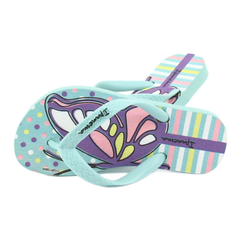 Flip-flops fjäril Ipanema Temas KIDS 82773 purpur grön 4