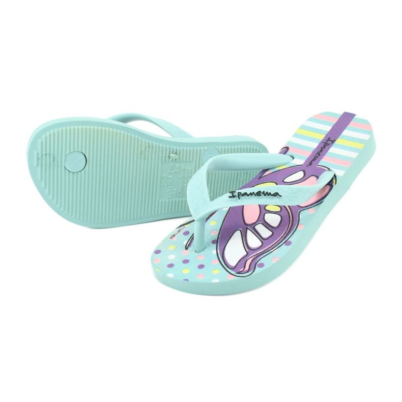 Flip-flops fjäril Ipanema Temas KIDS 82773 purpur grön 3