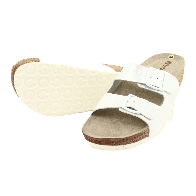 Dam tofflor vit pärla Inblu NM019 mångfärgad 3