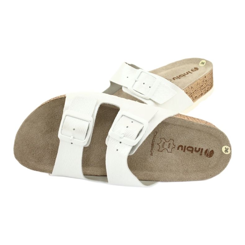 Dam tofflor vit pärla Inblu NM019 mångfärgad 4