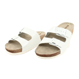 Dam tofflor vit pärla Inblu NM019 mångfärgad 2