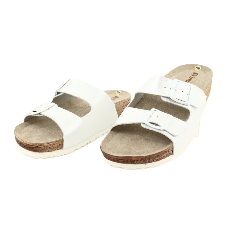 Dam tofflor vit pärla Inblu NM019 mångfärgad 2