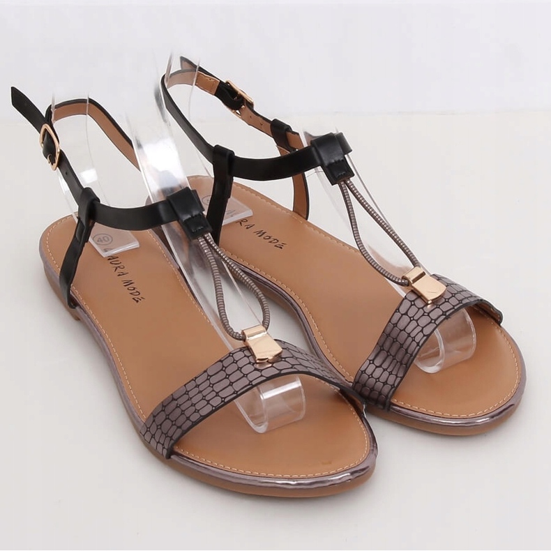 Svarta damsandaler WL014 Svart 1