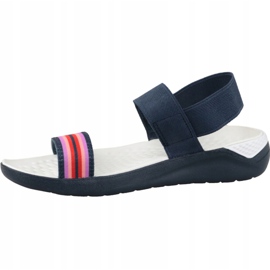 Crocs LiteRide Sandal W 205106-97W marinblå sandaler rosa 1