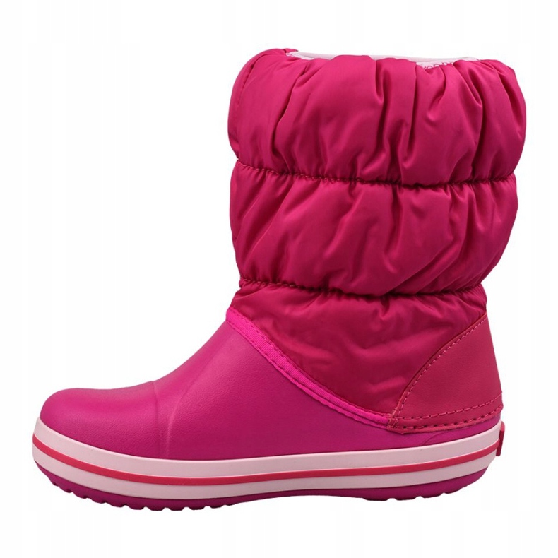 Crocs Winter Puff Boot Jr 14613-6X0 svart rosa 1