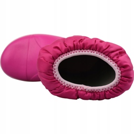 Crocs Winter Puff Boot Jr 14613-6X0 svart rosa 2