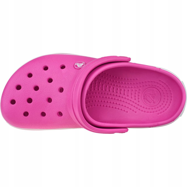 Crocs Crocband 11016-6QR skor vit rosa 2
