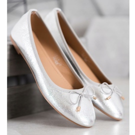 Seastar Eco ballerinor i läder grå 1