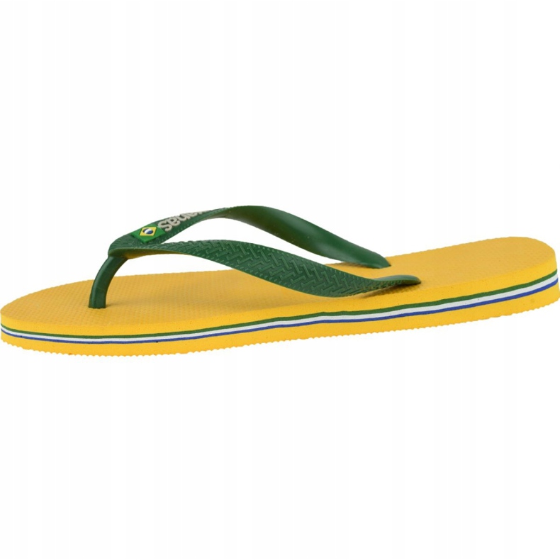Havaianas Brasil Logo M 4110850-1652 flip-flops grön gul 1