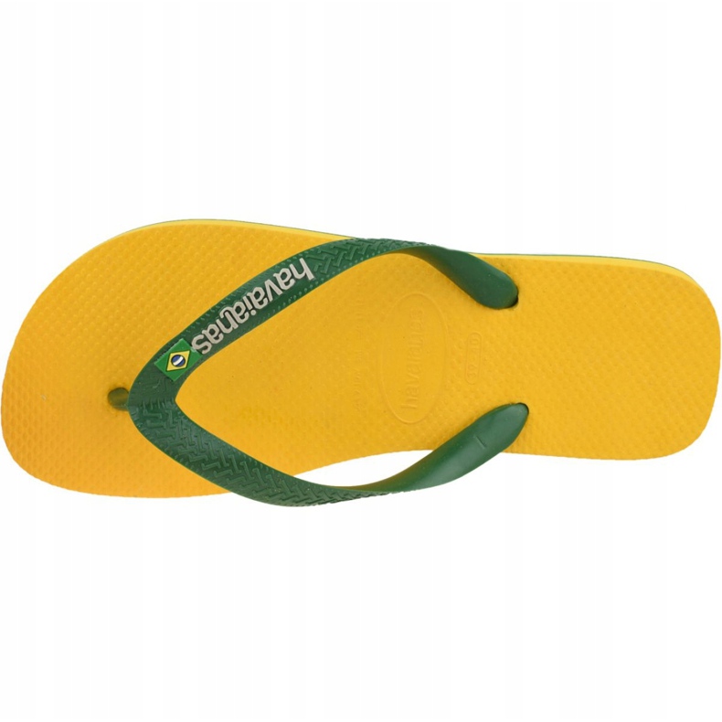 Havaianas Brasil Logo M 4110850-1652 flip-flops grön gul 2
