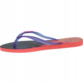 Havaianas Slim Paisage 4132614-6024 flip-flops marinblå rosa 1