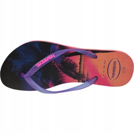Havaianas Slim Paisage 4132614-6024 flip-flops marinblå rosa 2