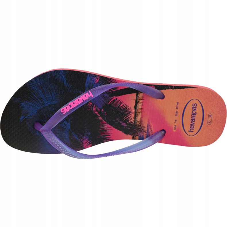 Havaianas Slim Paisage 4132614-6024 flip-flops marinblå rosa 2