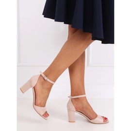 Sandaler höga klackar beige 88-395 Naken 2