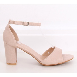 Sandaler höga klackar beige 88-395 Naken 1