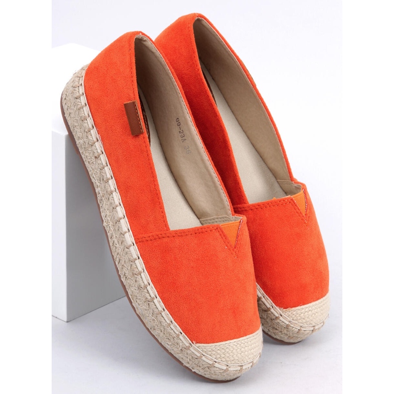 Klassisk orange espadriller 99-23A Orange 1