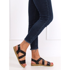 Svarta damsandaler AM042 Svart 1