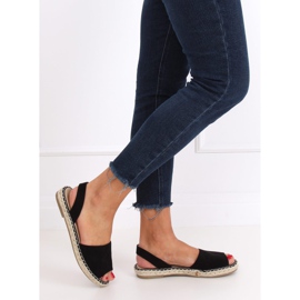 Svart svart 99-26A Svart espadriller 1