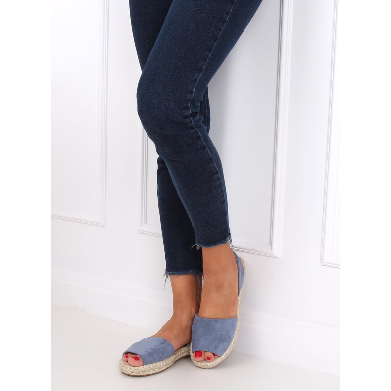 Blå 99-26A Blå espadriller 2