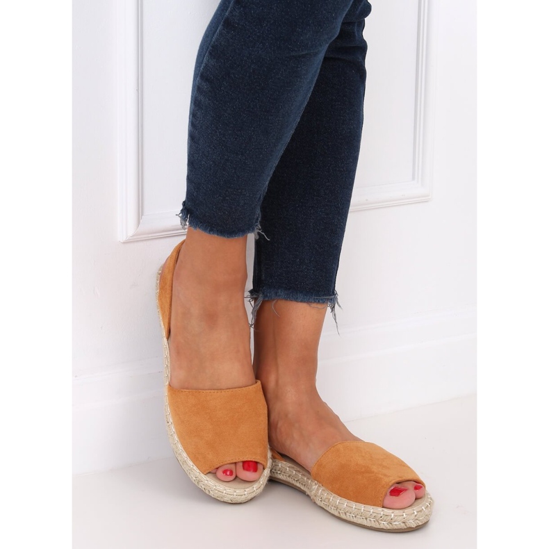 Utomhus espadriller kamel 99-26A kamel brun 2