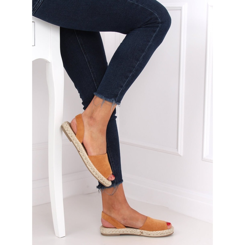 Utomhus espadriller kamel 99-26A kamel brun 1