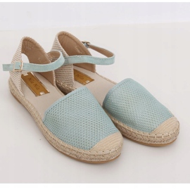 Mint espadriller för kvinnor MB-64119 Grön 1