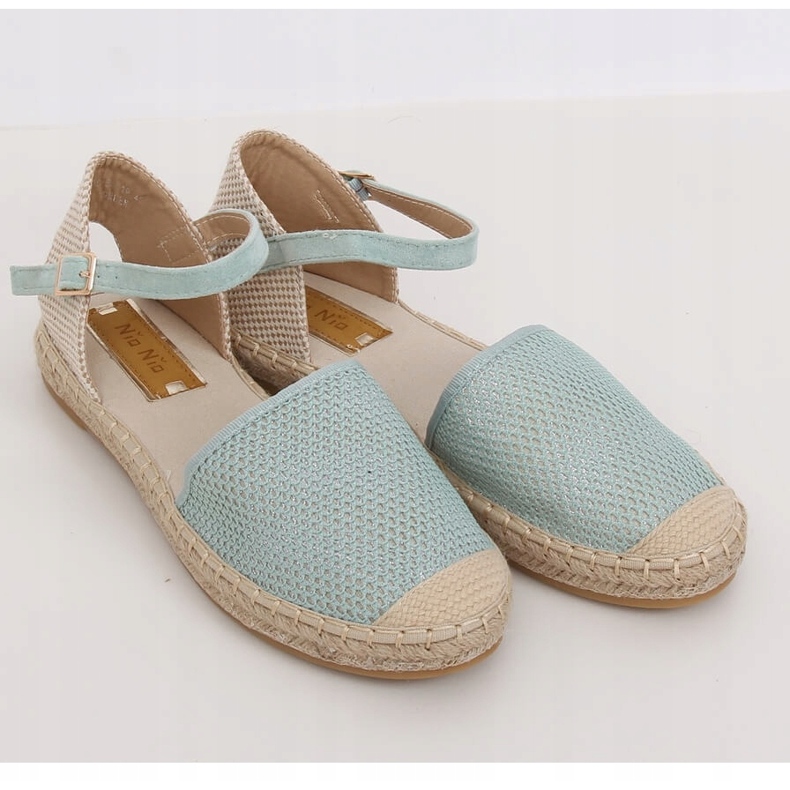 Mint espadriller för kvinnor MB-64119 Grön 1