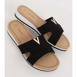 Svarta kvinnors svarta tofflor G-5035 Svart 1