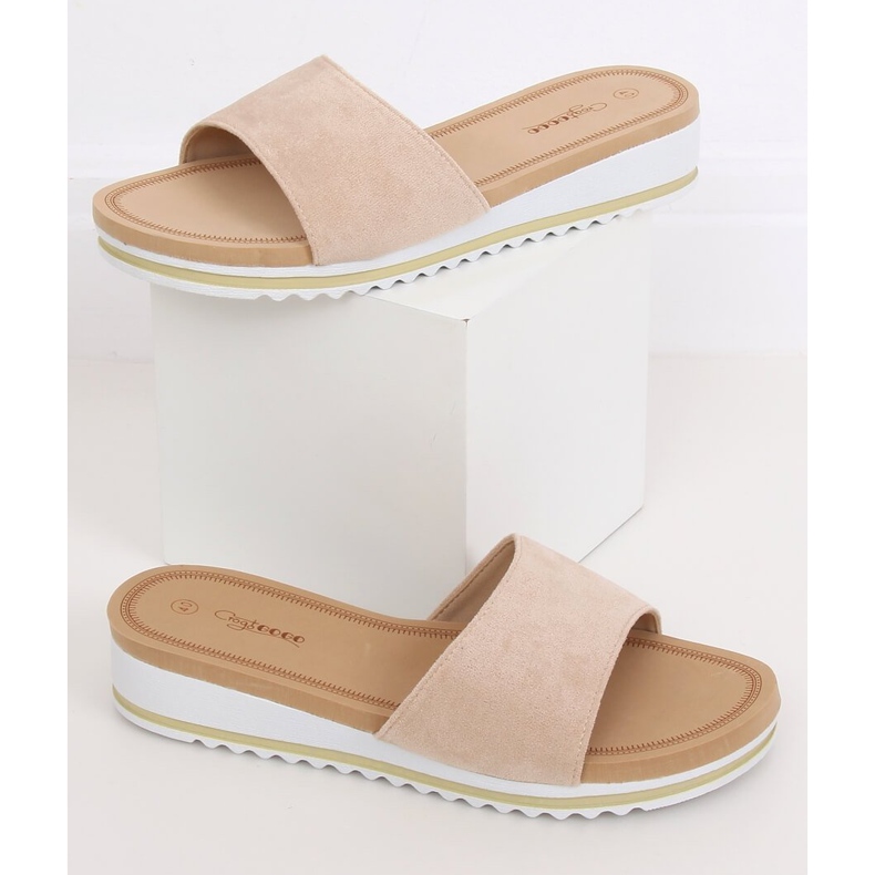 Beige tofflor för kvinnor G-5036 Beige 1