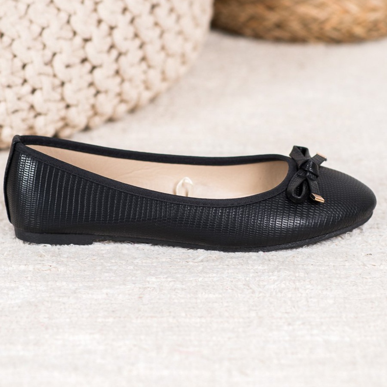 SHELOVET Casual Ballerinas svart 2