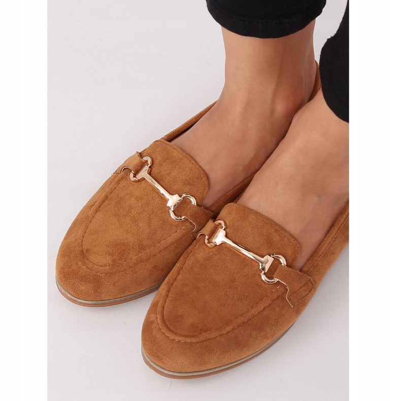 Dam loafers camel T355P Camel brun 2