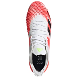 Adidas Predator 20.2 Fg M EG0904 fotbollsskor röd vit 1