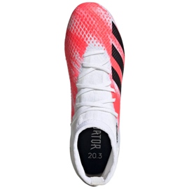 Adidas Predator 20.3 Sg M EG0911 fotbollsskor röd vit 1