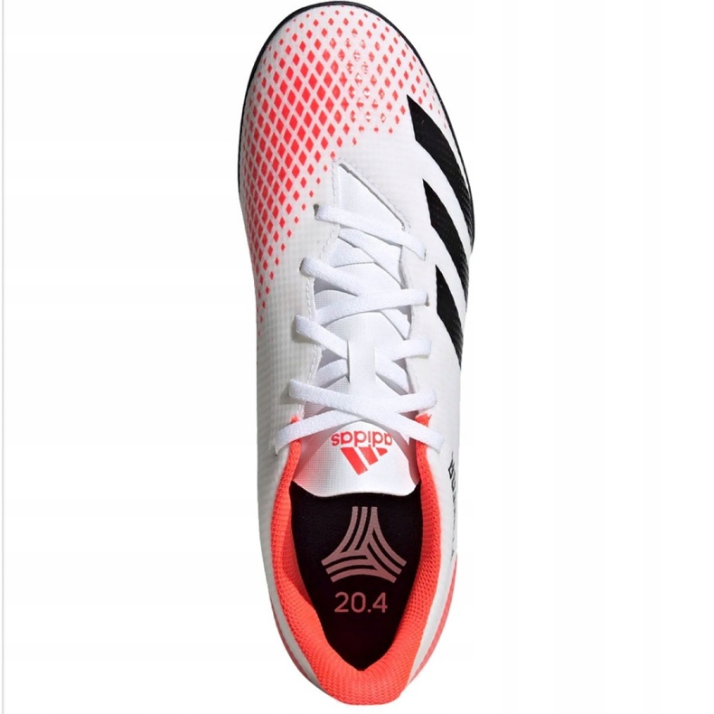 Adidas Predator 20.4 Tf M EG0925 fotbollsskor röd vit 2