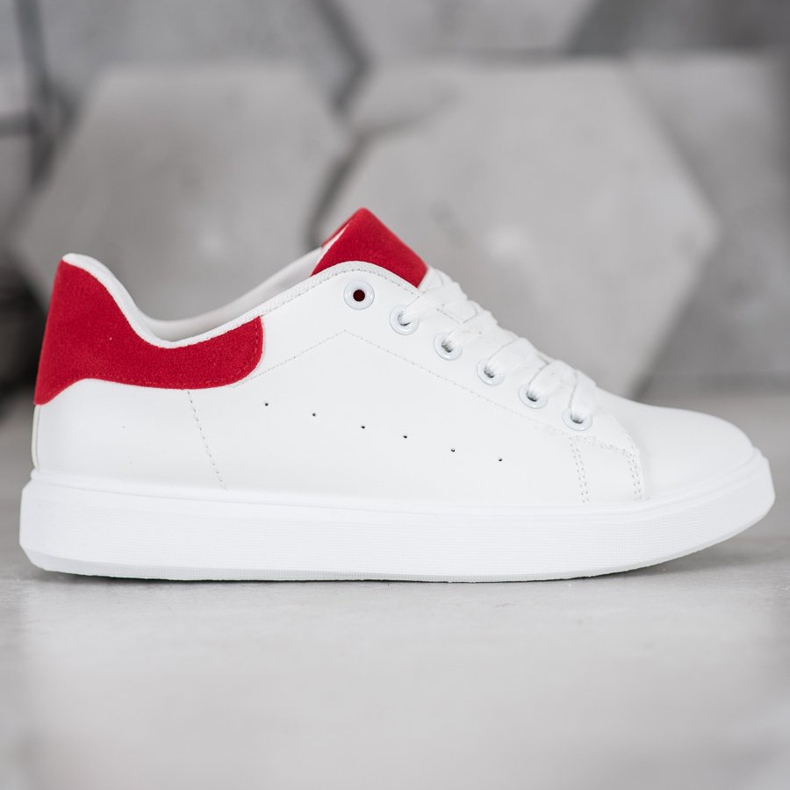 SHELOVET Casual sportskor vit röd 2