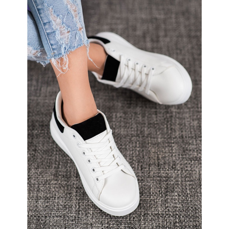 SHELOVET Casual sportskor vit svart 1