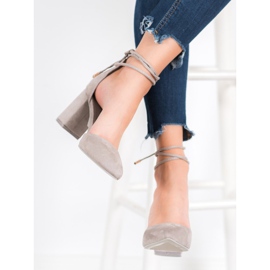 Seastar Bundna grå pumpar 1