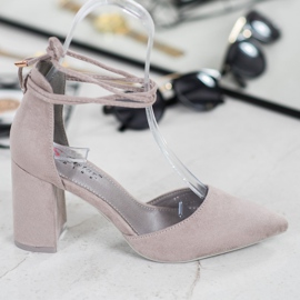 Seastar Bundna grå pumpar 2