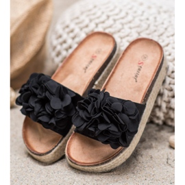 Seastar Trendiga svarta tofflor 2