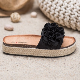 Seastar Trendiga svarta tofflor 1