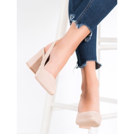 Seastar Mockapumpar med öppen klack brun 2