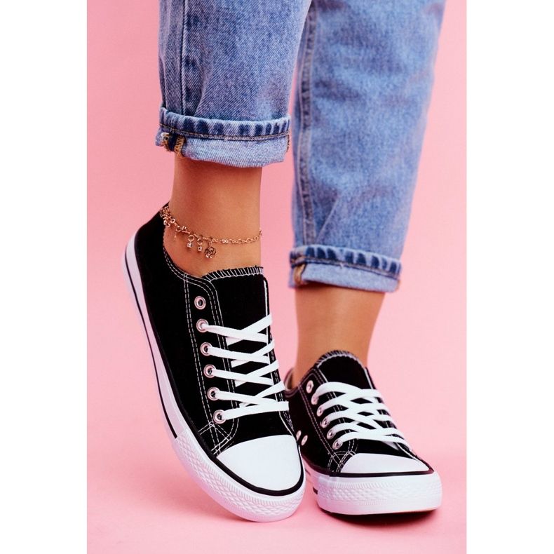 PS1 Omerta svarta sneakers med vit sula 2