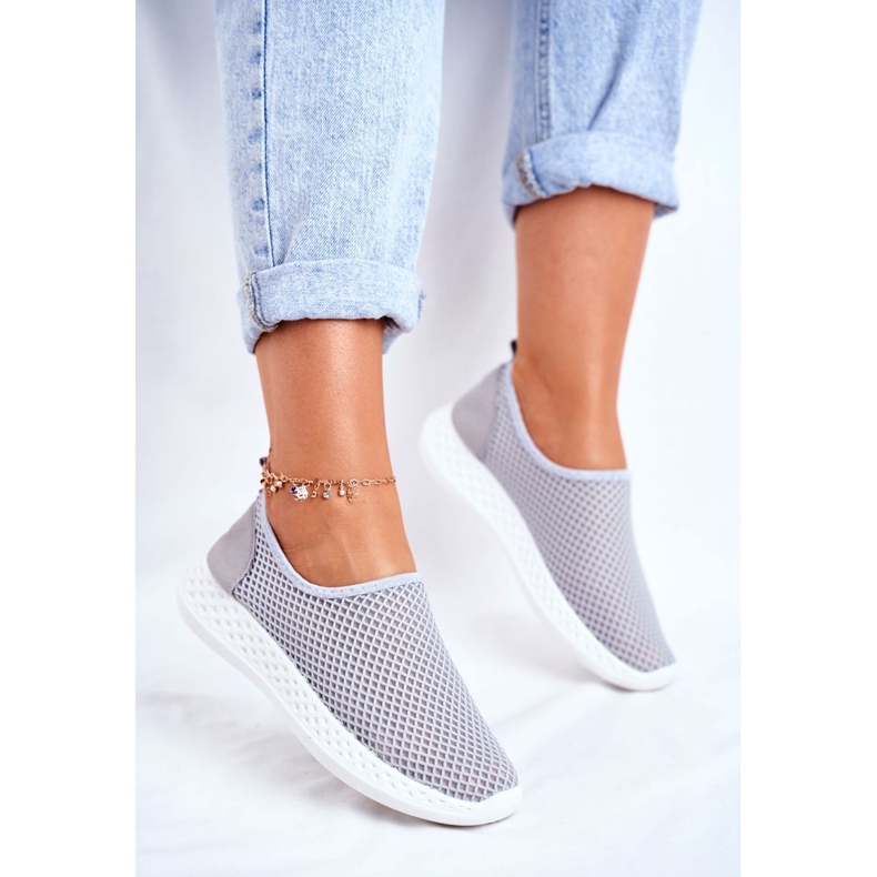 SEA Dam Sport Slip-on skor grå Gestacio 1