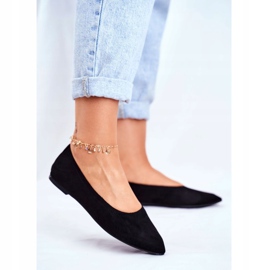 PS1 Ballerinor med ekologisk mocka för kvinnor Svart Bellissima 1