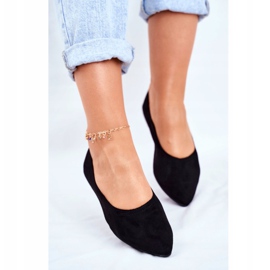 PS1 Ballerinor med ekologisk mocka för kvinnor Svart Bellissima 2